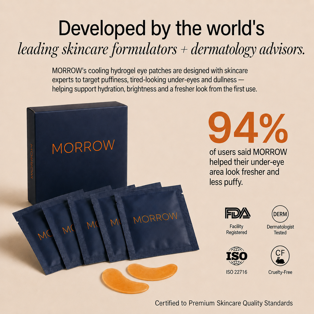Morrow Cooling Under-Eye Patches